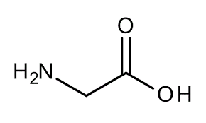 glycin chemische strukturformel